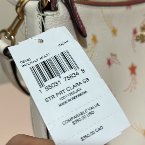Coach Clara Shoulder Bag With Shooting Star Print. BNWT - Picture 3 of 11